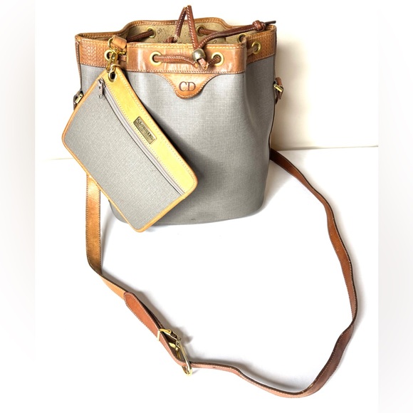 CHRISTIAN DIOR BUCKET BAG 2 in 1 VINTAGE - Picture 3 of 15